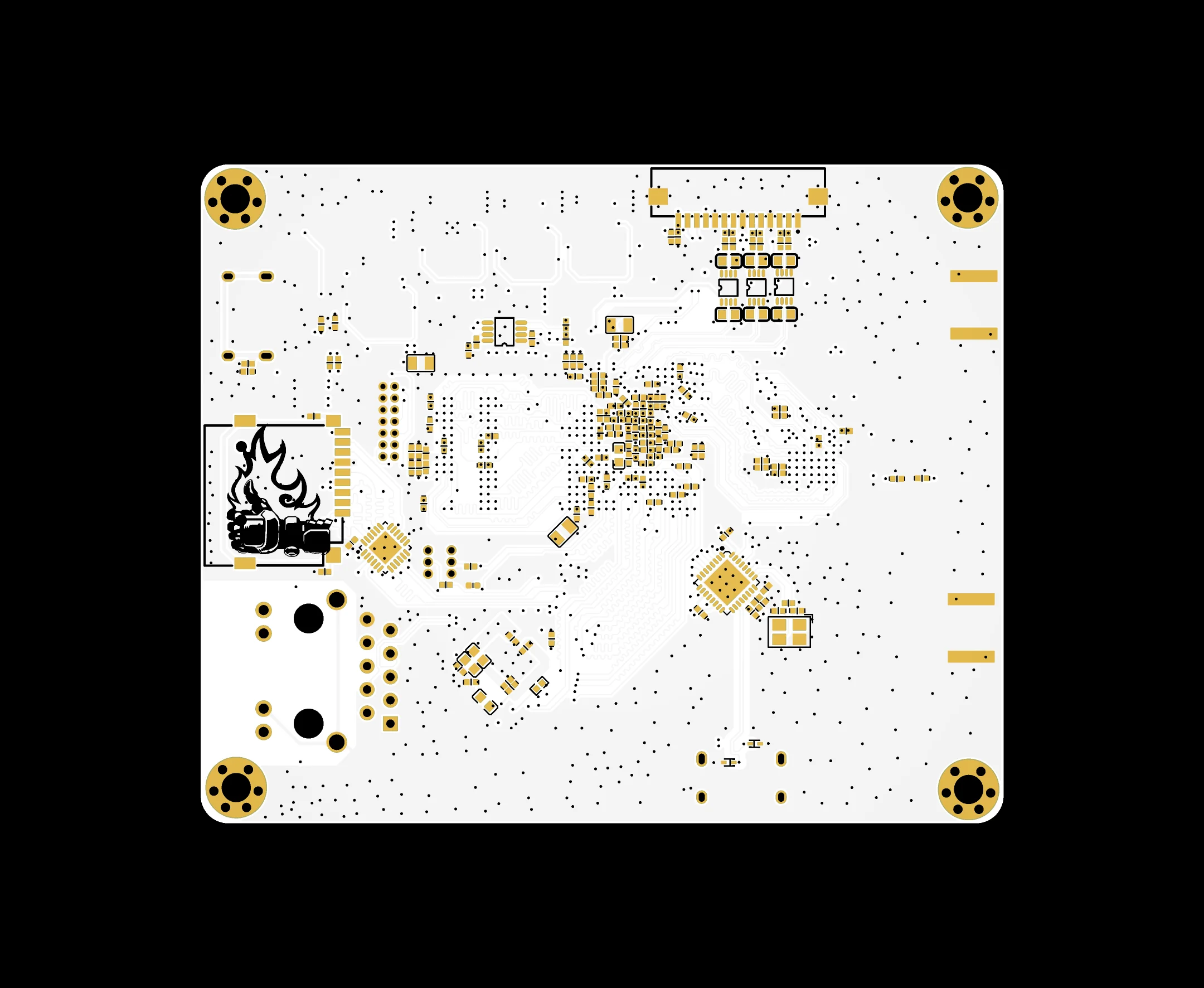 PCB 底层视图